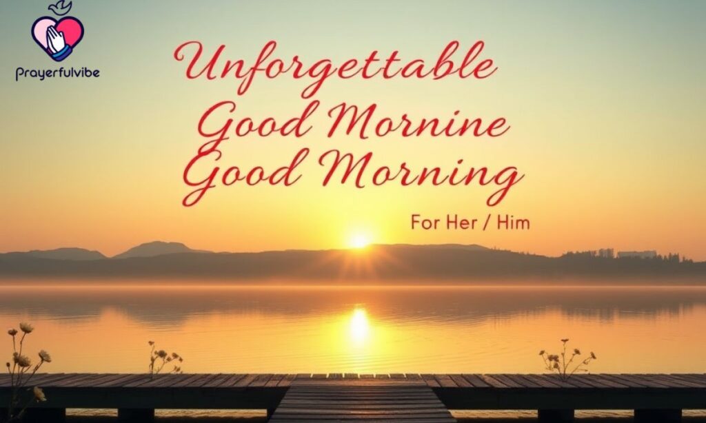 Unforgettable Good Morning Message For Her / Him