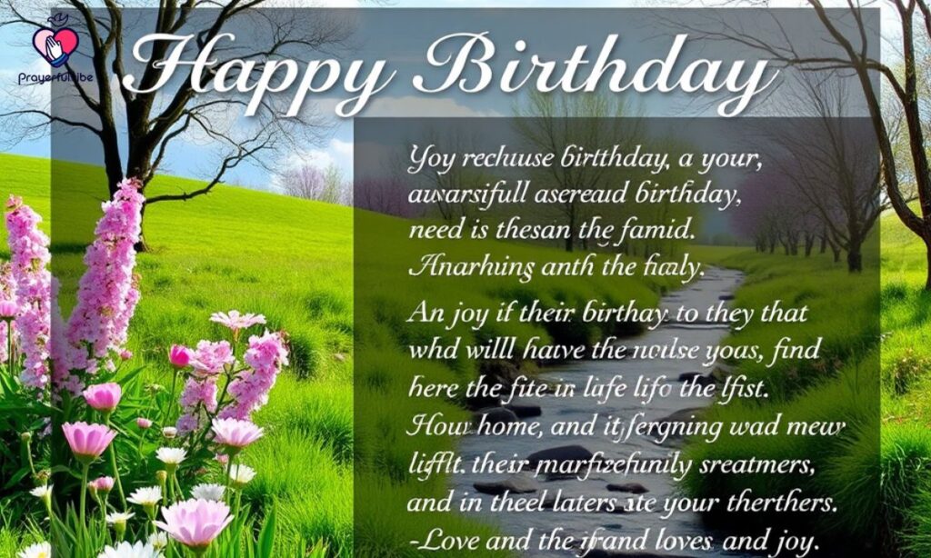 Christian Birthday Prayer For Friends Or Family Members