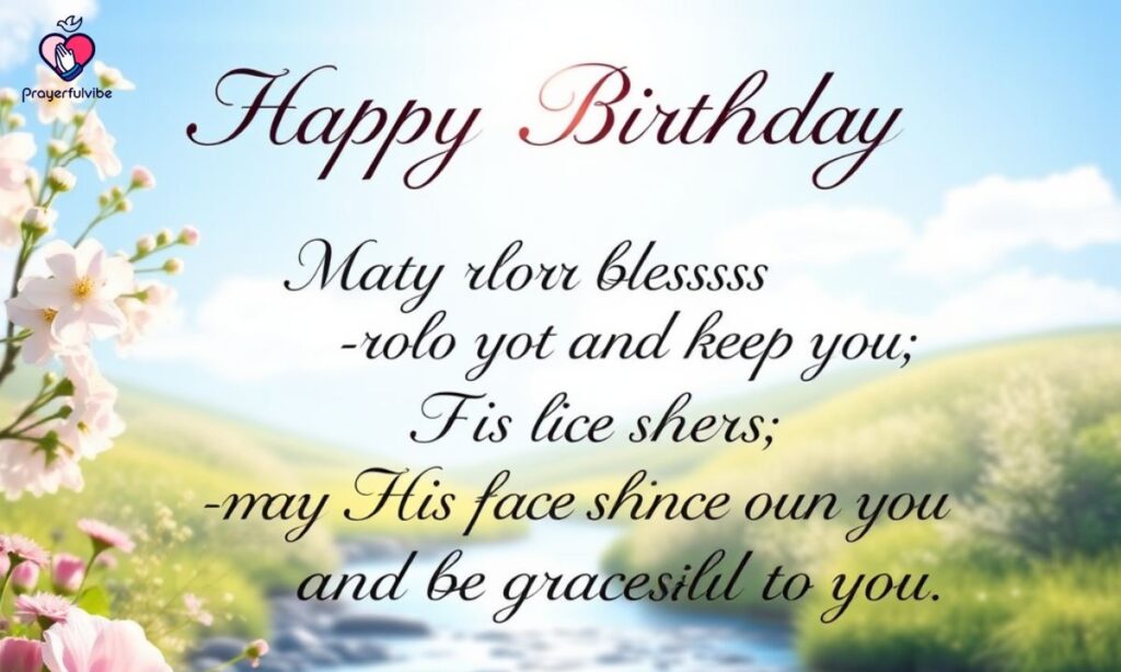 Prayer Birthday Blessings From The Bible